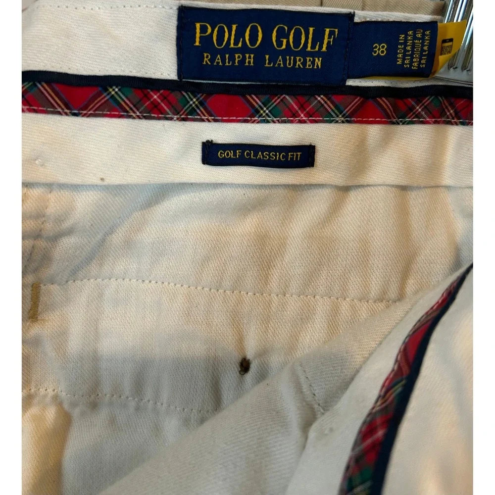Lot of 2 Polo Golf Ralph Lauren Mens Sz 38 Khaki Chino Shorts Classic Fit Tan 9